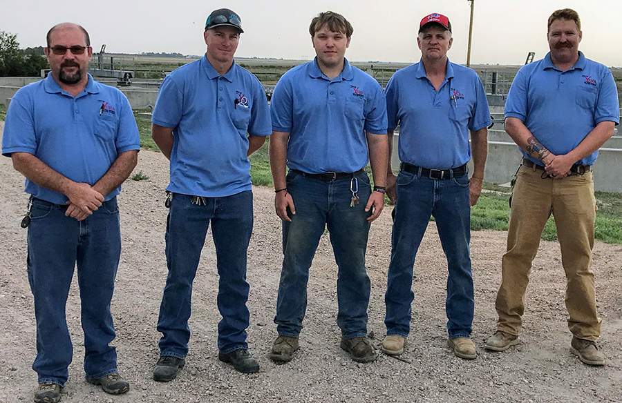 Wastewater Treatment Team Five People Shown