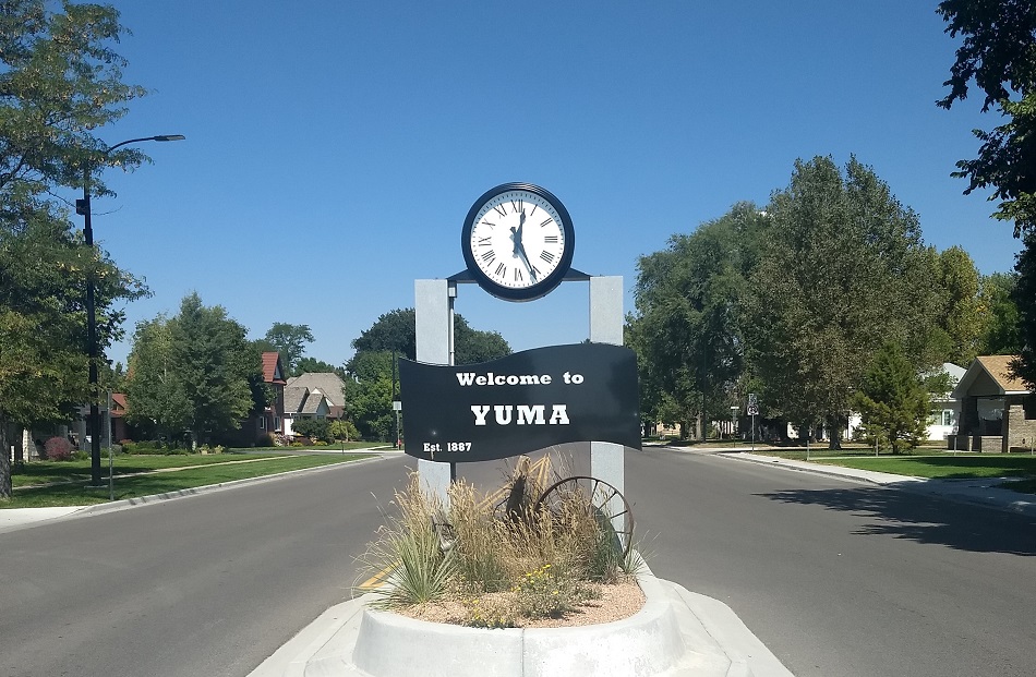 Welcome to Yuma Town Sign